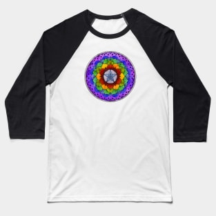 Star Mandala Rainbow Baseball T-Shirt